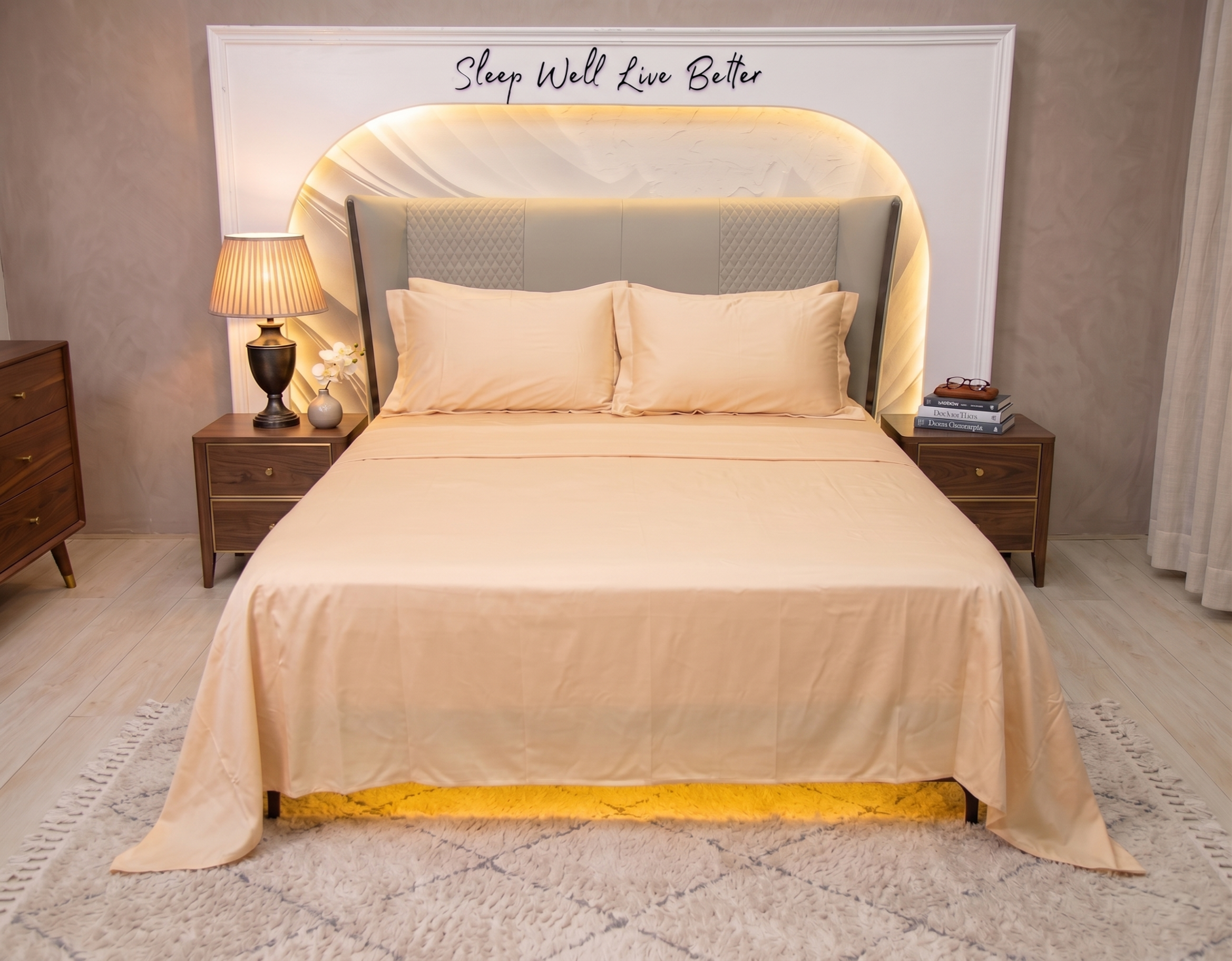 The Luxe Collection 100% Egyptian Cotton Bedsheet Set - Turquoise - Image 5