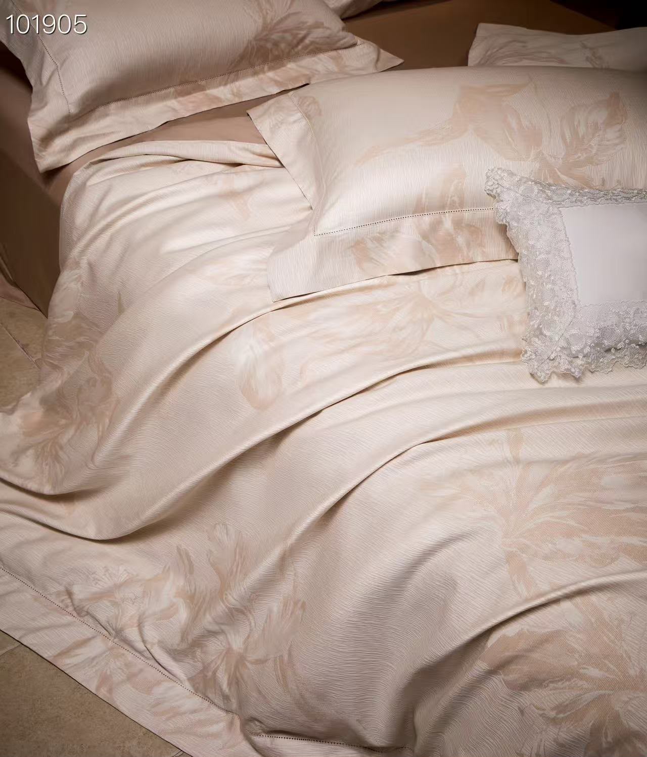 The Maison Egyptian Cotton Bedding Set - Beige - Image 2